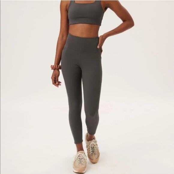 Girlfriend Collective charcoal gray leggings size Small - Picture 1 of 15